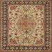 Black/Brown 72 W in Indoor Area Rug - Bungalow Rose Traditional Peach/Black/Brown Area Rug Polyester/Wool | Wayfair