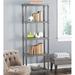 Ophelia & Co. Kawamoto 66.75" H x 23.5" W Etagere Bookcase Wood in Gray | 66.75 H x 23.5 W x 15.7 D in | Wayfair 125D65F85E2948649FF7C623ED206C5C