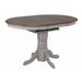 Sunset Trading Country Grove Round or Oval Extendable Pub Table In Distressed Gray and Brown Wood - Sunset Trading DLU-CG4260CB-GO