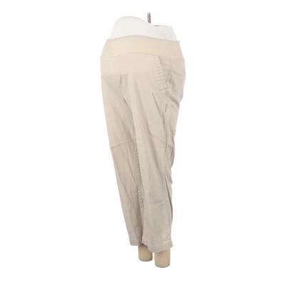 In Due Time Casual Pants - High Rise: Ivory Bottoms - Size Small Maternity