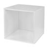 Niche Cubo Stackable Storage Cube in White Wood Grain - Regency PC1211WH