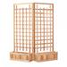 Twin 30-in Planter Boxes & Trellis Privacy Screen - All Things Cedar PL30-Twin