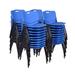 M' Stack Chair (40 pack) in Blue - Regency 4700BE40PK