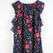 J. Crew Dresses | J Crew Flutter Dress Black Red Floral Print Size M | Color: Black/Red | Size: M