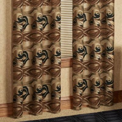 Paragon Grommet Curtain Pair Multi Warm 84 x 84, 84 x 84, Multi Warm