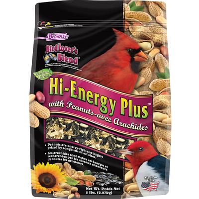 Brown's Bird Lover's Blend Hi-Energy Plus with Peanuts Dry Food, 5 lbs.