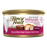 Gourmet Naturals White Meat Chicken & Beef Recipe Gravy Wet Cat Food, 3 oz., Case of 12, 12 X 3 OZ