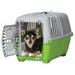 Spree Plastic Green Pet Travel Carrier, 18.9" L X 12.41" W X 12.72" H, X-Small