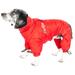 Red Thunder-Crackle Full-Body Waded-Plush Adjustable and 3M Reflective Dog Jacket, X-Small