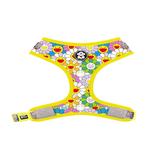 The Psychedelic Flowers Adjustable Mesh Dog Harness, Large, Multi-Color