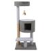 Lookout Loft 3-Level Cat Tree with Condo, 19.25" L X 19.25" W X 44" H, 19.25 IN, Multi-Color