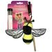 Refillable Get Buzzed Catnip Bee Cat Toy, Medium, Yellow / Black