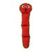 Xtreme Seamz Snake Dog Toy, Medium, Red