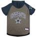 NFL NFC T-Shirt Hoodie For Dogs, Medium, Dallas Cowboys, Multi-Color