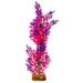 Purple And Pink Plant Fluorescent Under Blue LED Light Aquarium Decor, Large