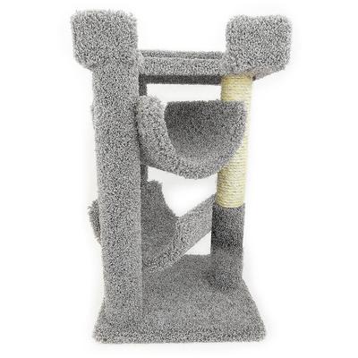 New Cat Condos 3 Level Premier Cat Scratch & Lounge, Grey