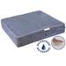 Solid Memory Foam Gray Dog Bed with Waterproof Cover, 38" L X 55" W X 4" H, X-Large