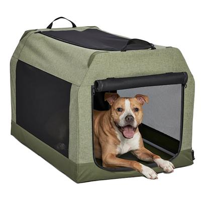 Midwest Green Canine Camper Soft Tent Dog Crate, 36.23" L X 24.61" W X 23.12" H