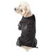 Black Quantum-Ice Full-Bodied Adjustable and 3M Reflective Dog Jacket, X-Large