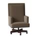 Fairfield Chair Somerset Executive Chair Wood/Upholstered in Black/Brown | 44 H x 28 W x 31 D in | Wayfair 1088-35_3152 72_Espresso_1009AgedBronze