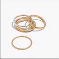 Madewell Jewelry | Madewell Delicate Stacking Ring Set | Color: Gold/Silver | Size: 6
