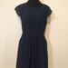 Madewell Dresses | Madewell Navy Blue Flutter Sleeve Dress Sz 6 | Color: Blue | Size: 6