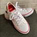 Levi's Shoes | Levi’s Canvas Sneakers, White With Red Accents | Color: Red/White | Size: 9
