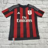 Adidas Shirts & Tops | Adidas Ac Milan Soccer Jersey | Color: Black/Red | Size: Sb