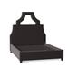 My Chic Nest Natalie Platform Bed Upholstered/Velvet/Polyester/Faux leather/Cotton/Linen | 64 H x 58 W x 80 D in | Wayfair 534-1022-1120-F