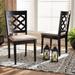 Baxton Studio Ramiro Modern Sand Fabric & Dark Brown Finished Wood 2-PC Dining Chair Set - Wholesale Interiors RH336C-Sand/Dark Brown-DC-2PK