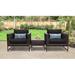 Joss & Main Savion 3 Piece Seating Group w/ Cushions Synthetic Wicker/All - Weather Wicker/Wicker/Rattan in Brown | Outdoor Furniture | Wayfair