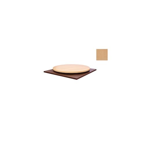 pemora Tischplatte Laminat (HPL) 60×60 cm – 26 mm stark, Dekor Buche natur