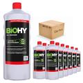 BiOHY WC-Reiniger (12x1l Flasche) | EXTRA STARK | Profi bio Konzentrat | Dickflüssiges Reinigungs-Gel | Ideal gegen Urinstein