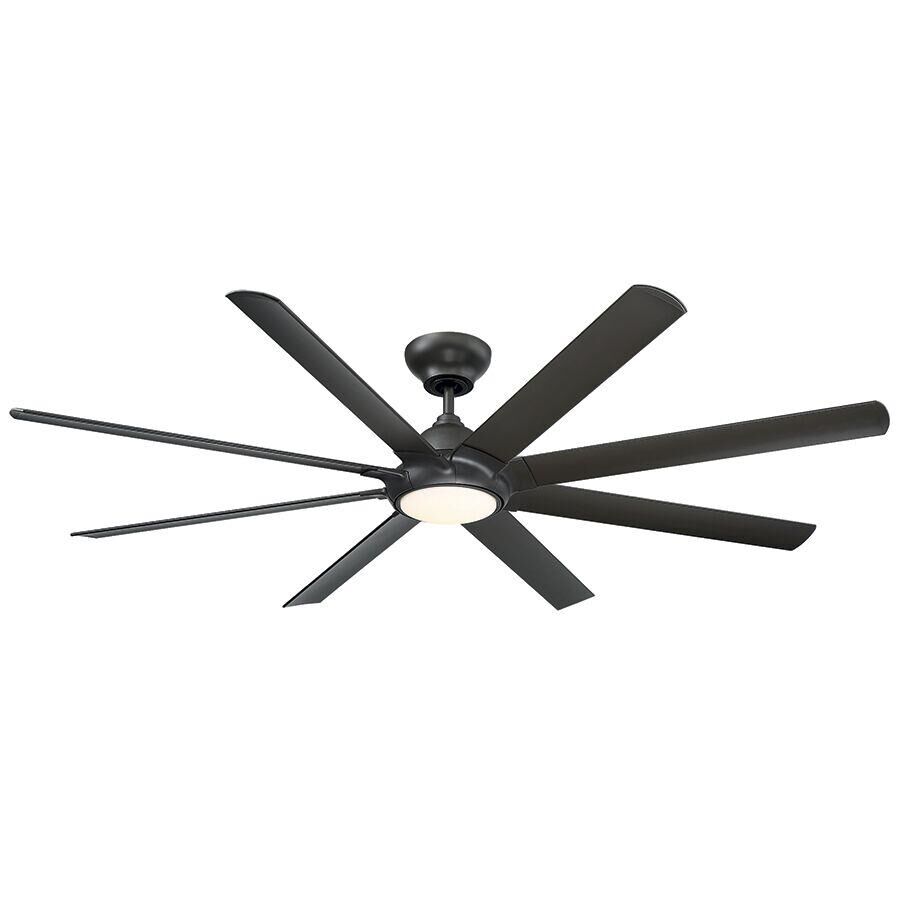 Modern Forms Hydra Outdoor Rated 80 Inch Ceiling Fan with Light Kit - FR-W1805-80L-35-BZ