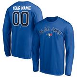 Men's Fanatics Branded Royal Toronto Blue Jays Personalized Winning Streak Name & Number Long Sleeve T-Shirt