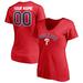 Women's Fanatics Branded Red Philadelphia Phillies Personalized Winning Streak Name & Number V-Neck T-Shirt