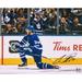 Auston Matthews Toronto Maple Leafs Autographed 16" x 20" Blue Jersey Goal Celebration Photograph