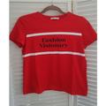 Zara Tops | 3 Zara Tshirts Bundle 2 Plus 1 Free | Color: Red/White | Size: S