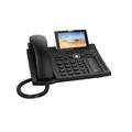 Snom D385 IP Telefon, SIP Tischtelefon Farbe + SmartScreen, 12 SIP-Identitäten, Sensorhakenschalter, Bluetooth, USB, 48 selbstbeschriftende Schlüssel (12 physische), Schwarz, 00004340