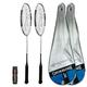 Browning Platinum Nano 80 Carbon Badminton Racket x 2 + Protective Cover & Shuttles