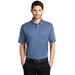 Port Authority K542 Heathered Silk Touch Performance Polo Shirt in Moonlight Blue Heather size XS | Polyester