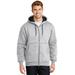CornerStone CS620 Heavyweight Full-Zip Hooded Sweatshirt with Thermal Lining in Heather size 2XL | Cotton/Polyester Blend