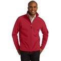 Port Authority J317 Core Soft Shell Jacket in Rich Red size Small | Polyester/Spandex Blend