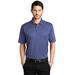 Port Authority K542 Heathered Silk Touch Performance Polo Shirt in Royal Blue Heather size Small | Polyester