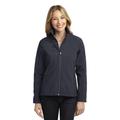 Port Authority L324 Women's Welded Soft Shell Jacket in Battleship Grey size Medium | Fleece