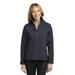 Port Authority L324 Women's Welded Soft Shell Jacket in Battleship Grey size Medium | Fleece