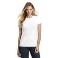 District DT155 Women's Fitted Perfect Tri Top in White size Small | Triblend