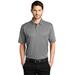 Port Authority K542 Heathered Silk Touch Performance Polo Shirt in Shadow Grey Heather size Medium | Polyester