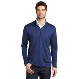 Port Authority K584 Silk Touch Performance 1/4-Zip in Royal/Steel Grey size Small | Polyester