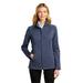 Port Authority L339 Women's Stream Soft Shell Jacket in Dress Blue Navy Heather size Large | Fleece